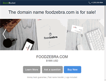 Tablet Screenshot of foodzebra.com